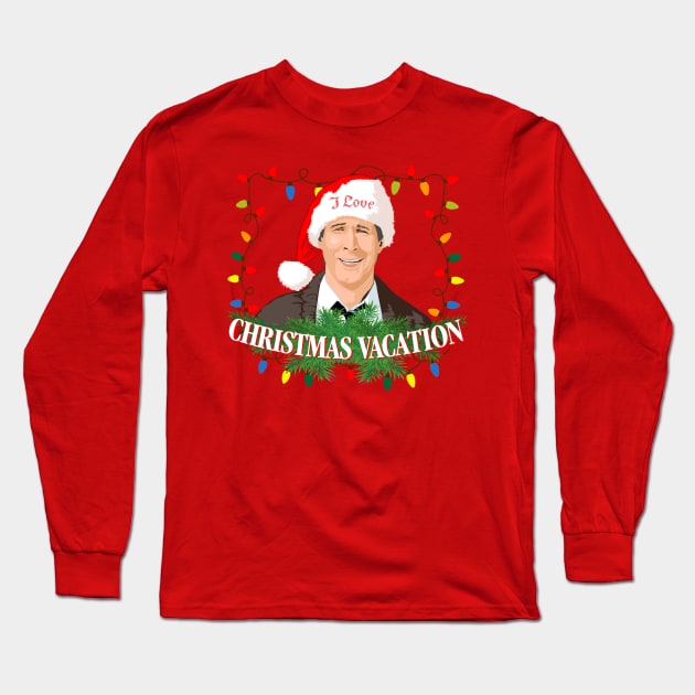 I Love Christmas Vacation Long Sleeve T-Shirt by mosgraphix